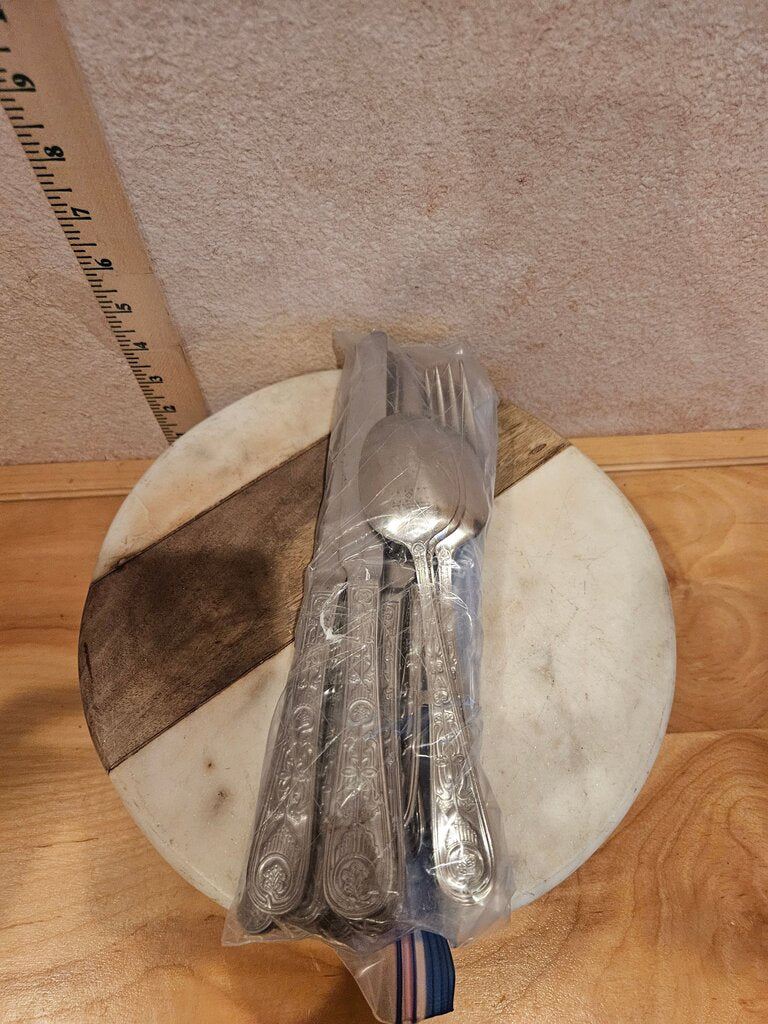 Joseph Abbound Silverware Set of 12 Vintage Stainless Steel Utensils 7 knives, 4 spoons 1 fork