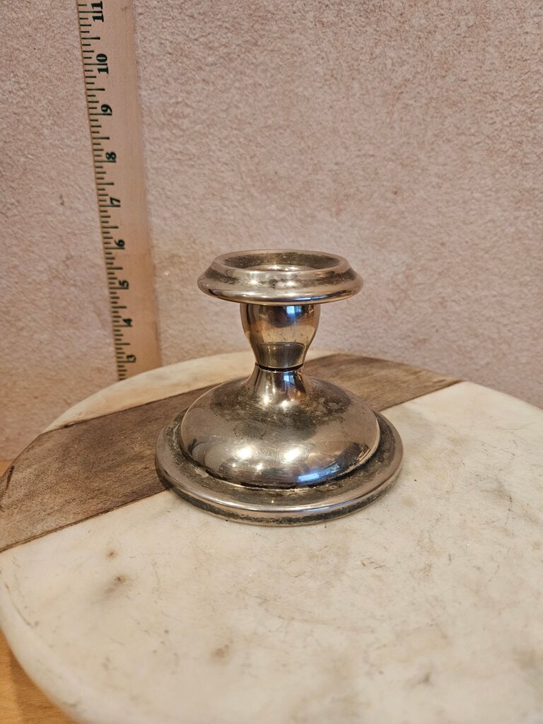 Vintage Weighted Silver plated Candlestick