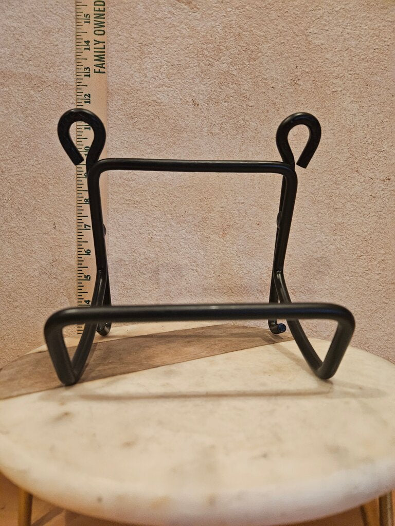 Gun Rack Mount, Black Metal Cookbook Stand / book display