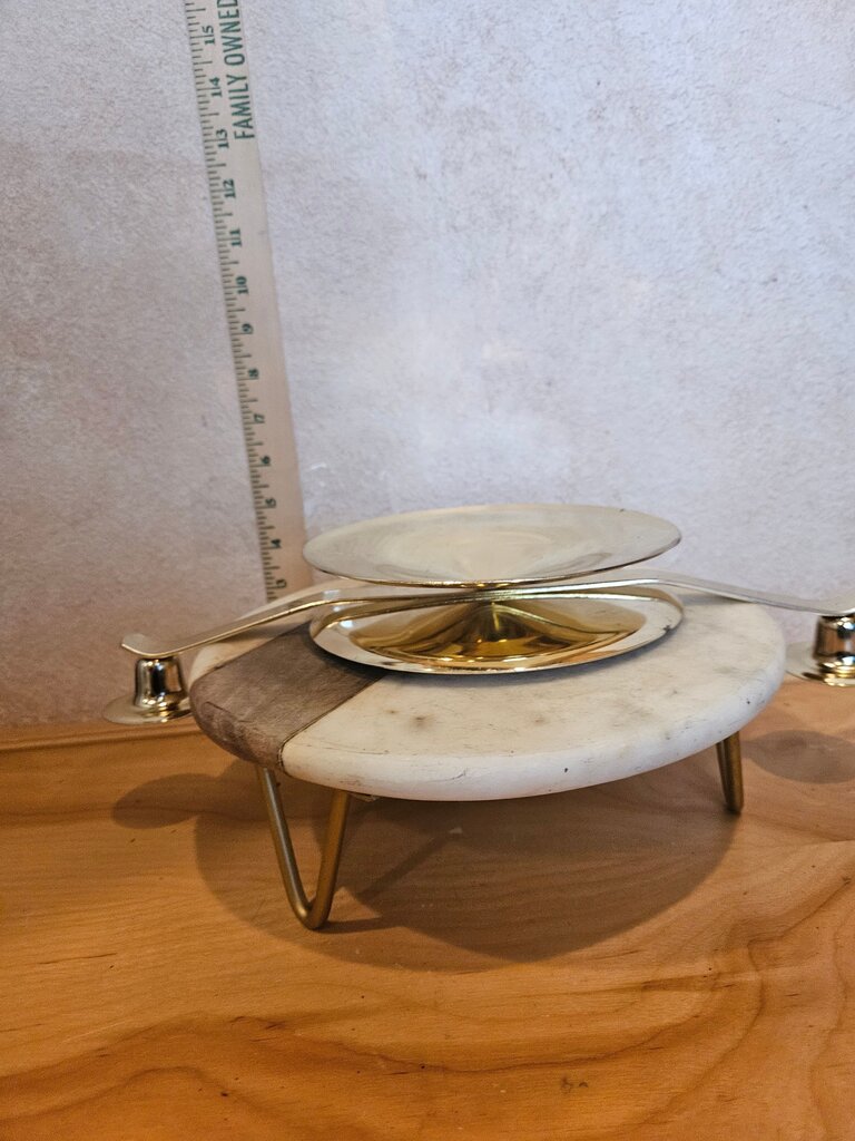 Unity Candle wedding, anniversary, table decor Brass Candle Center Base Stand Elegant Bold