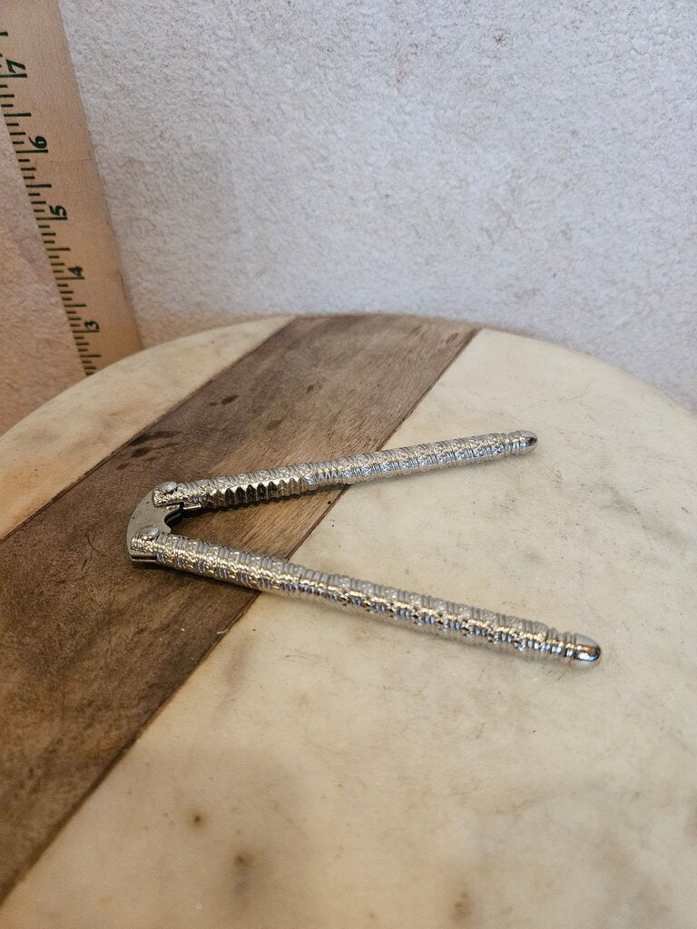 Vintage Silver Gripper Tongs