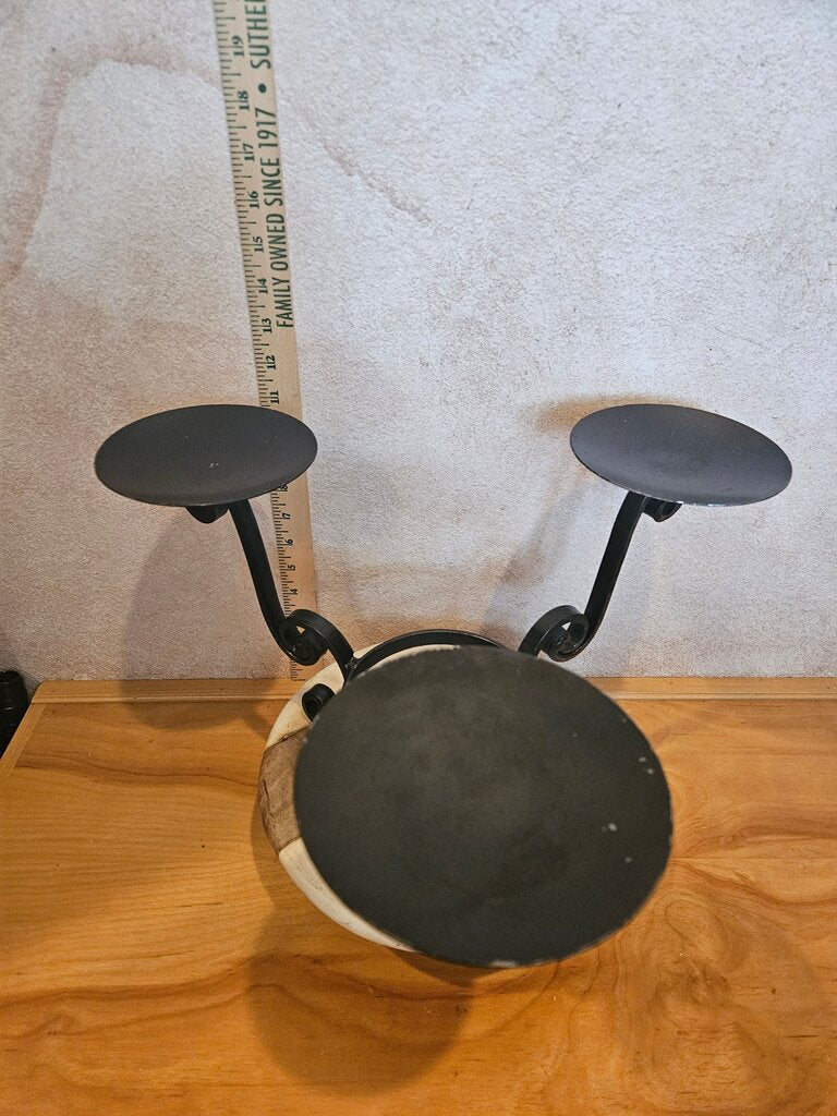 Rustic Decorative Candle Holder Stand farmhouse table display