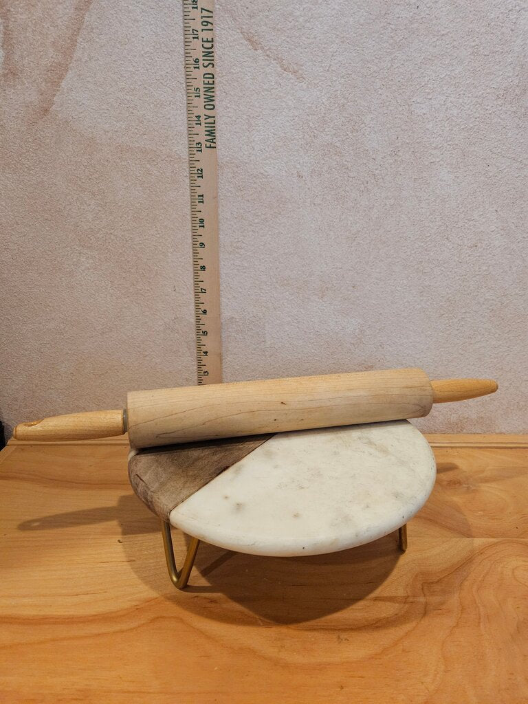 Vintage Solid Wooden Pastry dough Rolling Pin, Collectible/Housewarming/Gift Idea/Baking Enthusiast