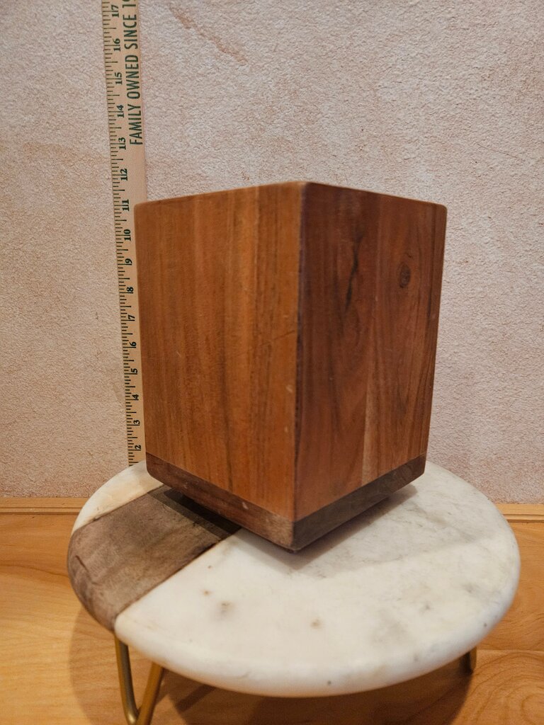 Handcrafted Wooden Decorative Box / urn / display riser