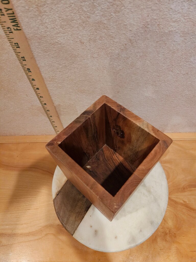 Handcrafted Wooden Decorative Box / urn / display riser