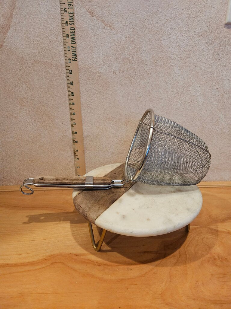 Stainless Steel Mesh Strainer with Wooden Handle