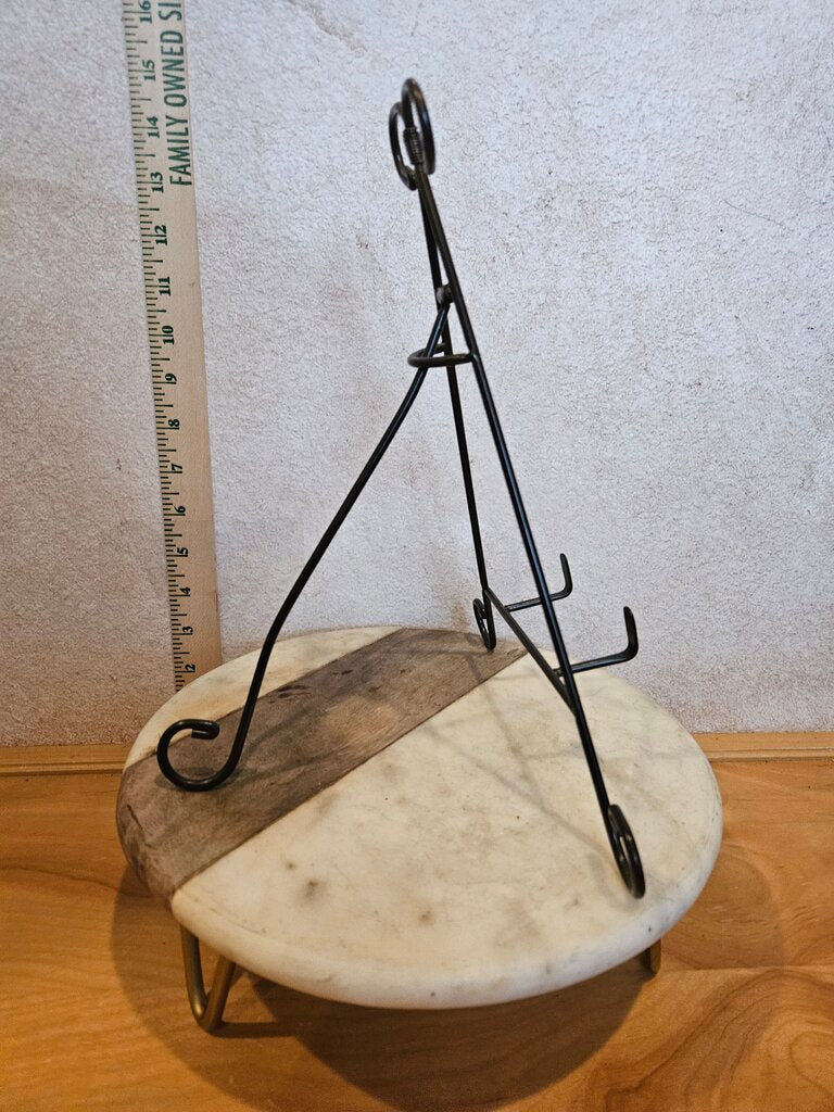 Artifact Display Easel, Decorative Tabletop Easel black Iron Stand for artifacts, artwork, signs, plates, prints, & other collectibles