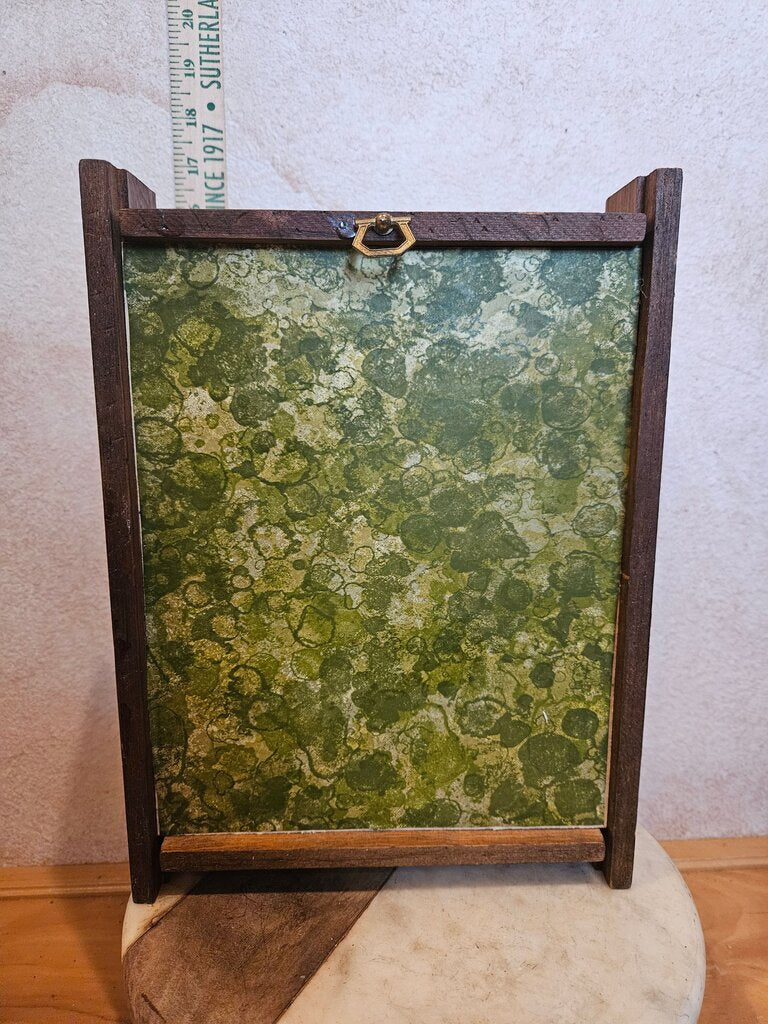 Vintage Wood Framed Jim Daly Art Work & Frame