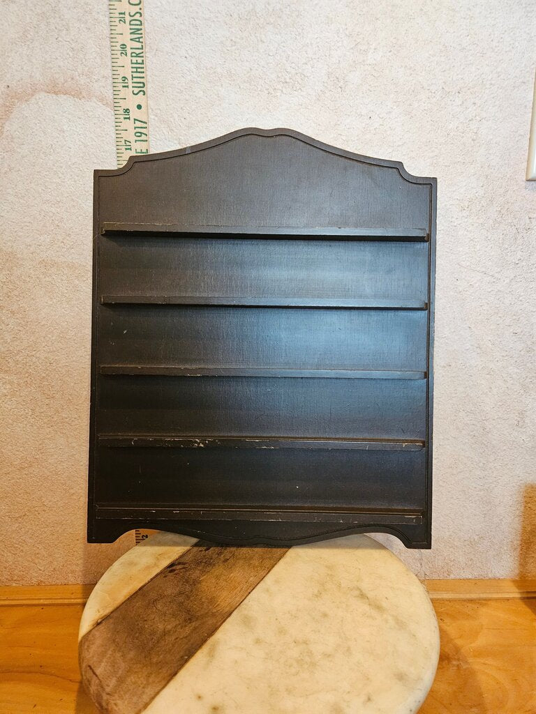 Vintage Wall Trinket Shelf, Wooden Miniature Display Wall Shelf Unit, Open Miniature Display Wall Cabinet, Wall Display, Collection
