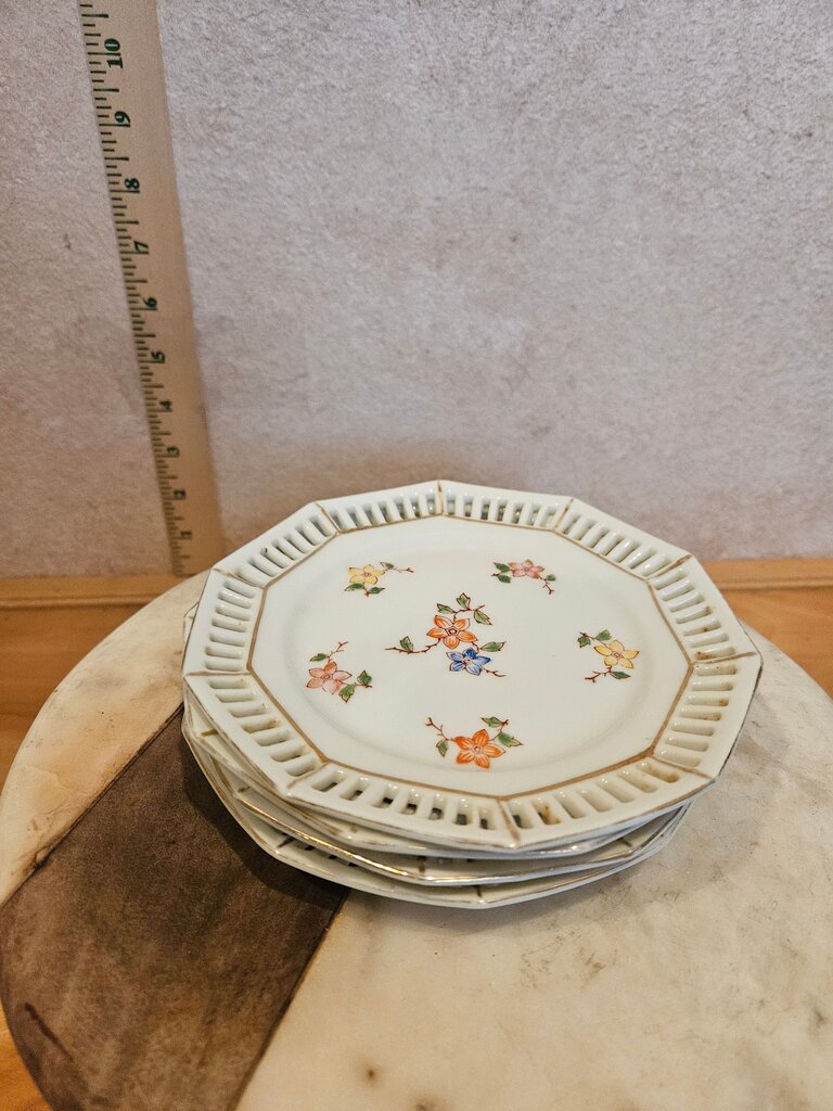 Set of Floral Design Plates