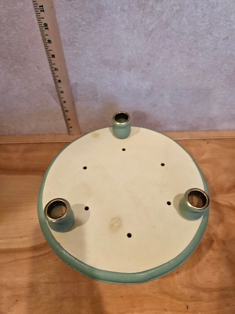 Vintage Wooden Painted Centerpiece candle display