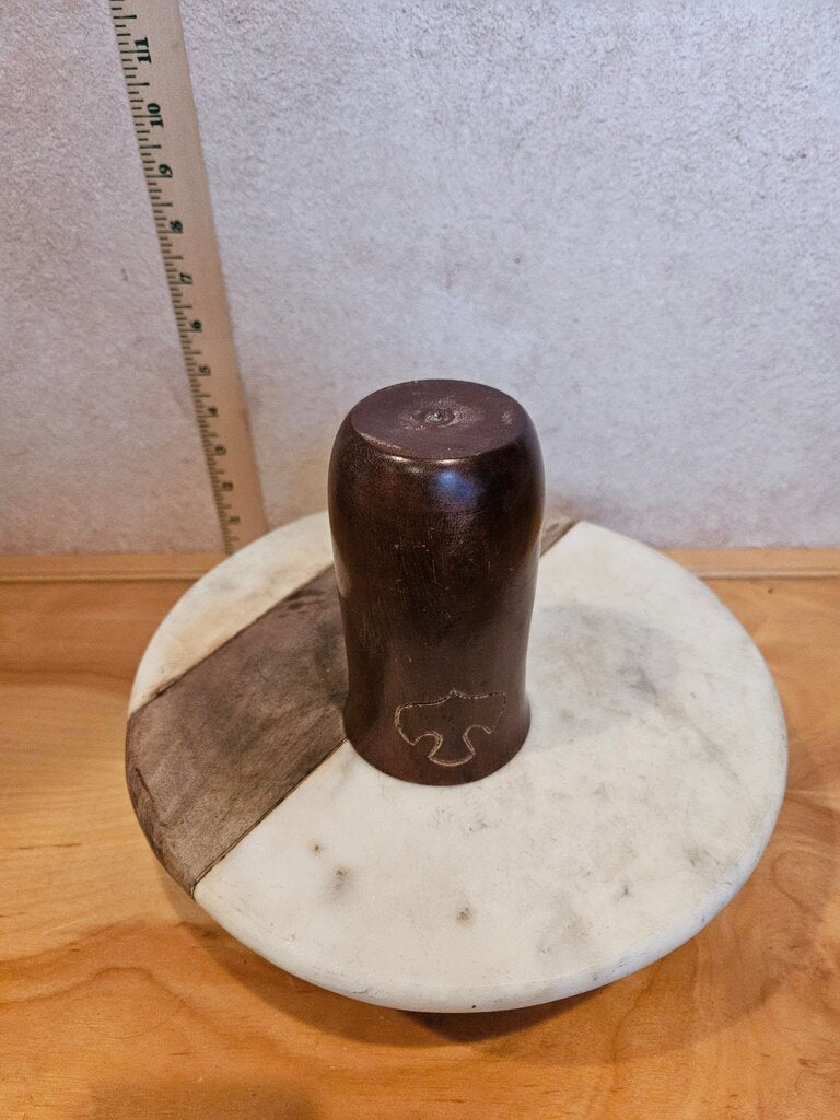 vintage Handcrafted Wooden cup with carved dove