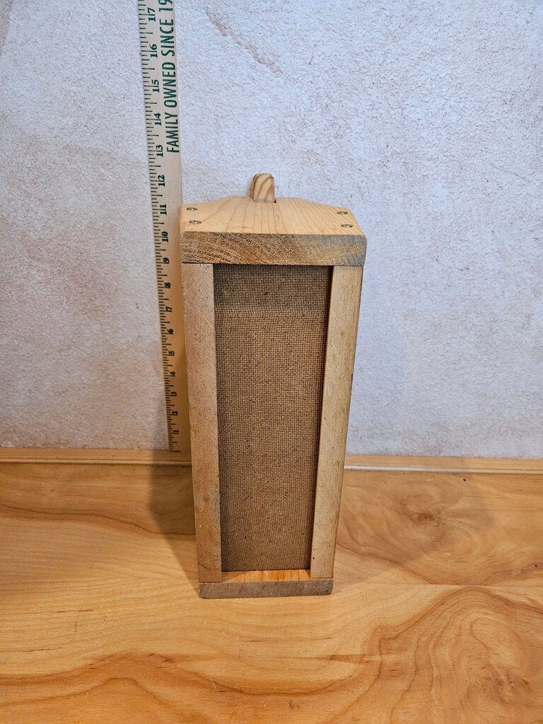 Vintage wood nutcracker bowl,w handle, mid century 50s 60s, vintage handmade grandpas nutcracker