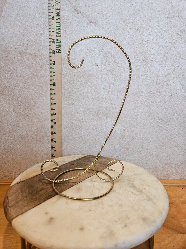 Bard's Twisted Gold-Toned Ornament Stand Gold Decorative Display Stand