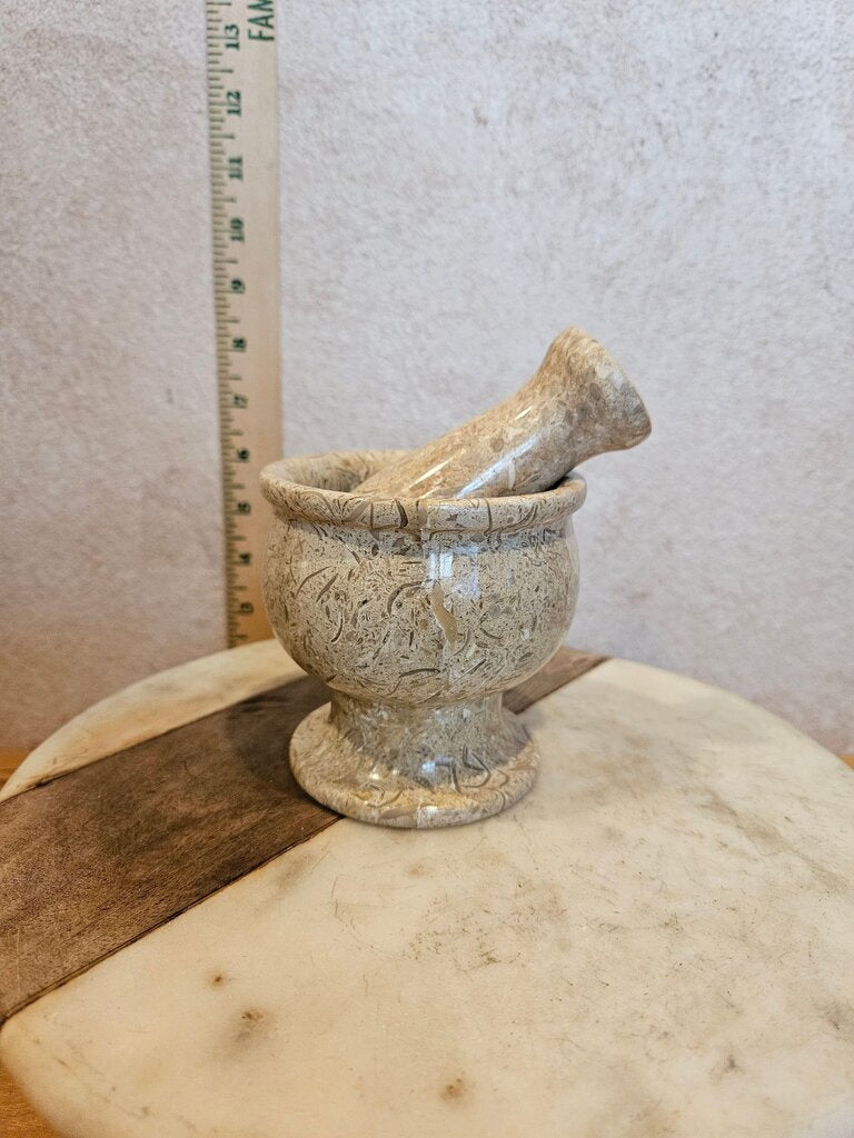 Marble Mortar and Pestle Set