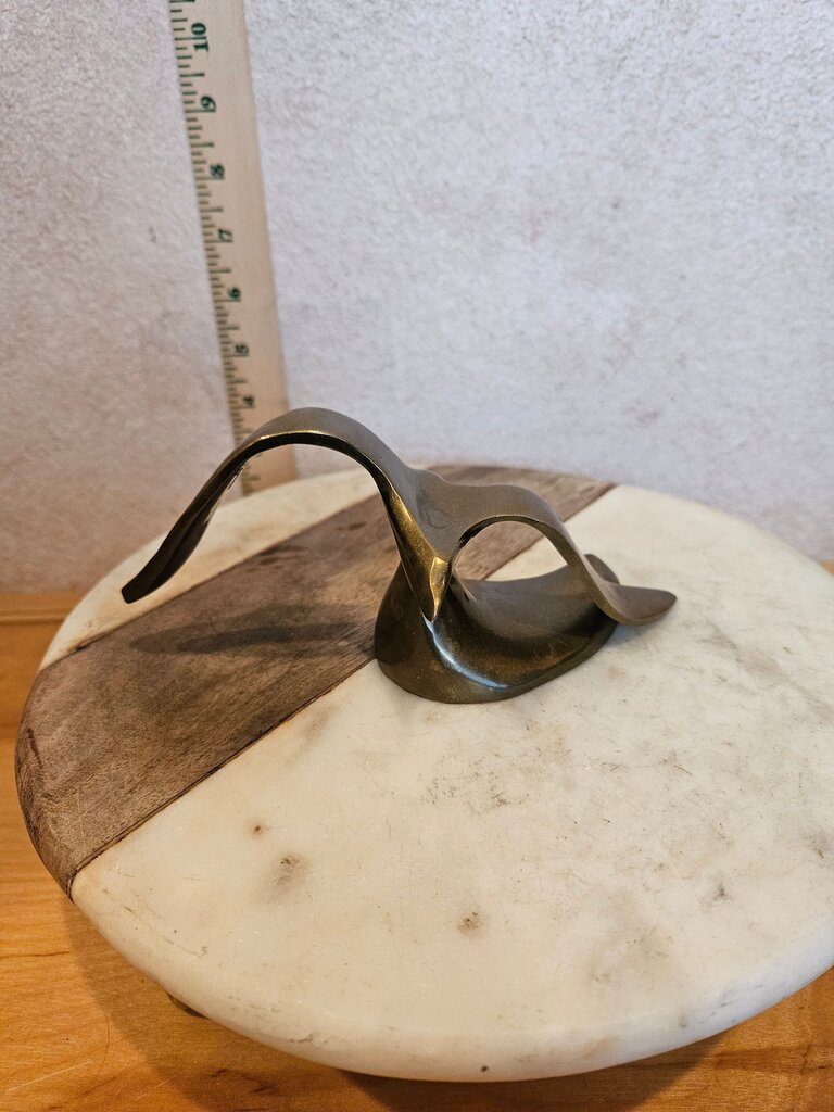Vintage Jere Style Birds In Flight Brass Sculpture Seagulls MCM