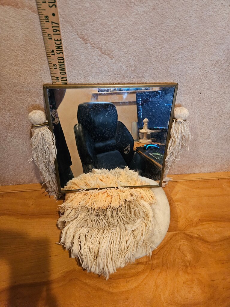 Boho Fringe Wall bohemian decor hippy Mirror