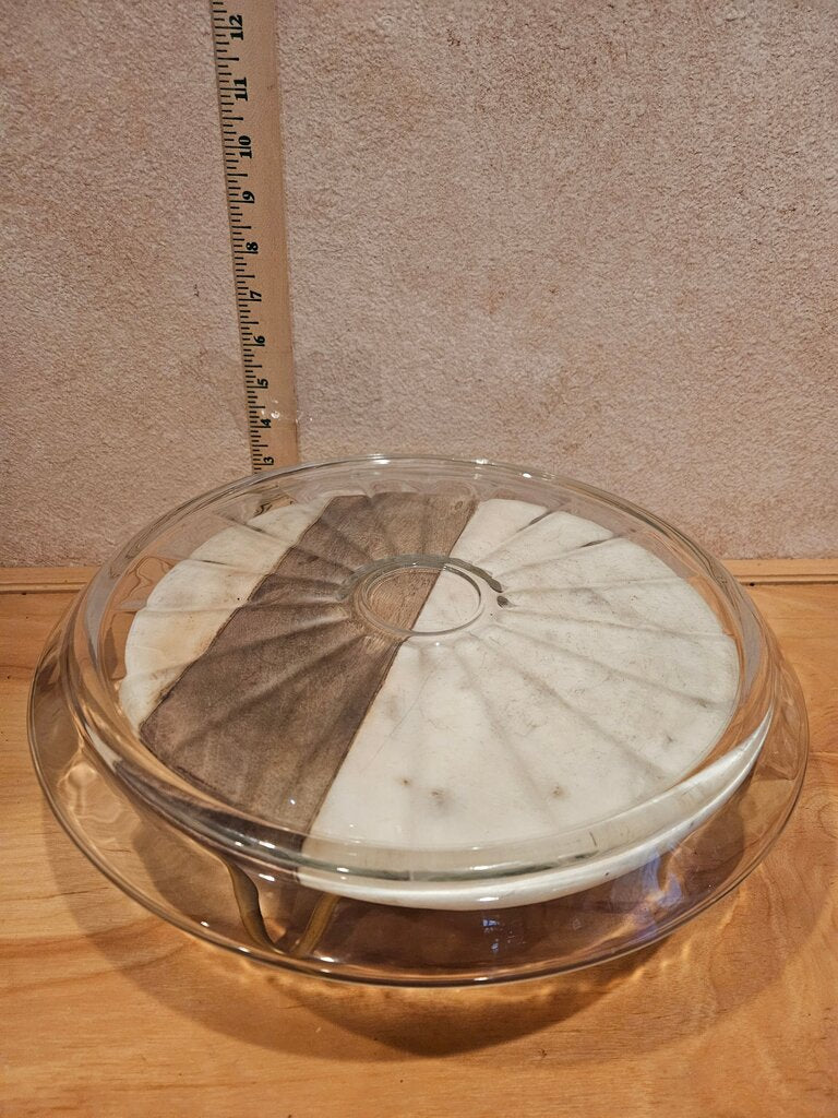 Glass Tray Serving dish cloche base cookie, cakes, pie display