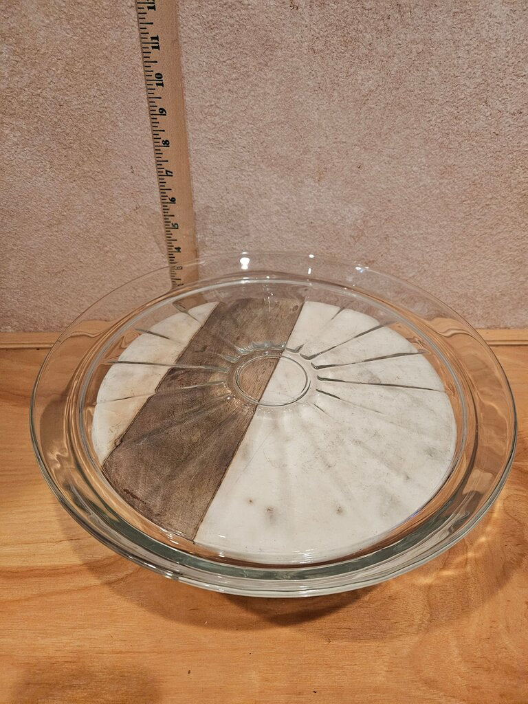 Glass Tray Serving dish cloche base cookie, cakes, pie display