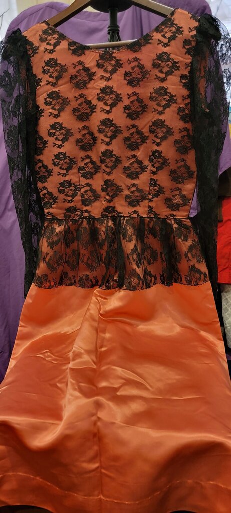 Black Lace Overlay Dress