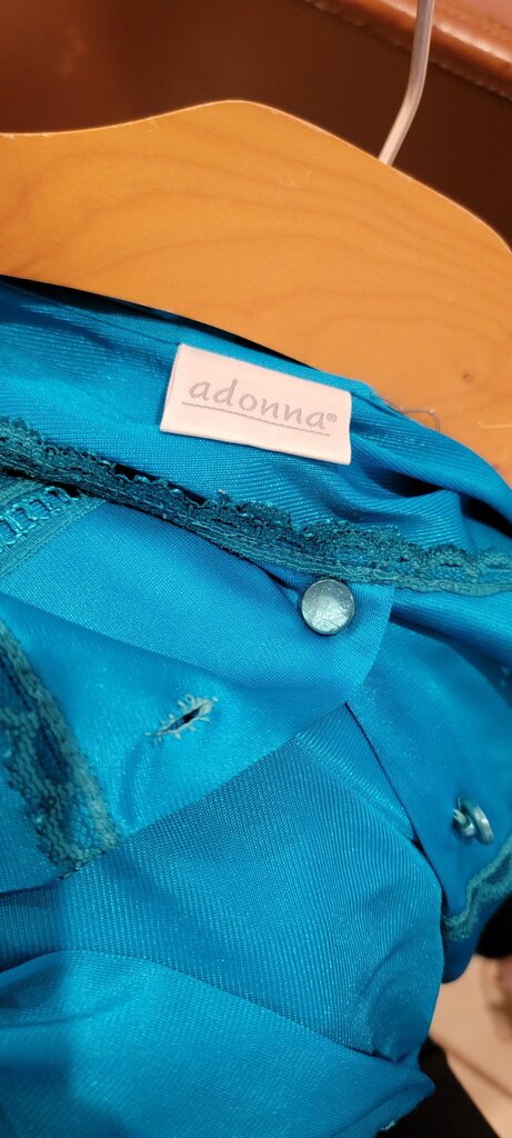 Adonna Women's Teal Button-Up Top