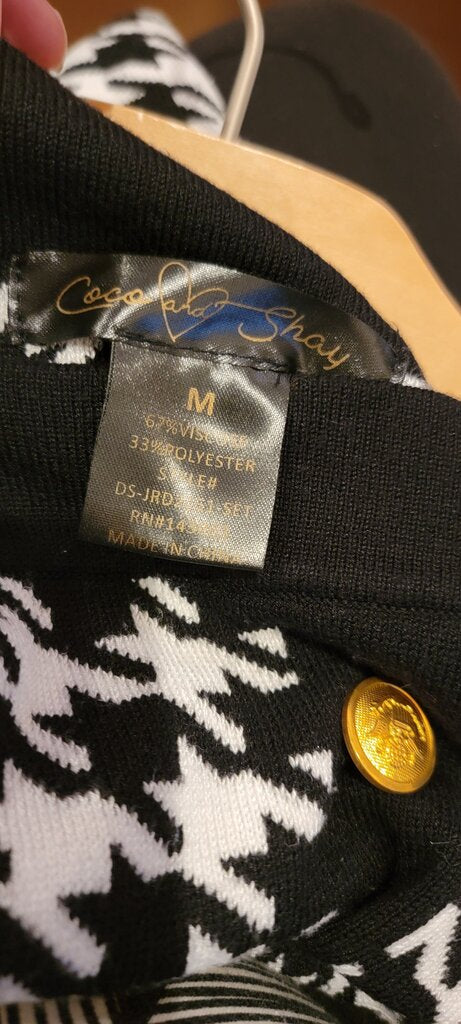 Coco and Shay Houndstooth Knit Dress