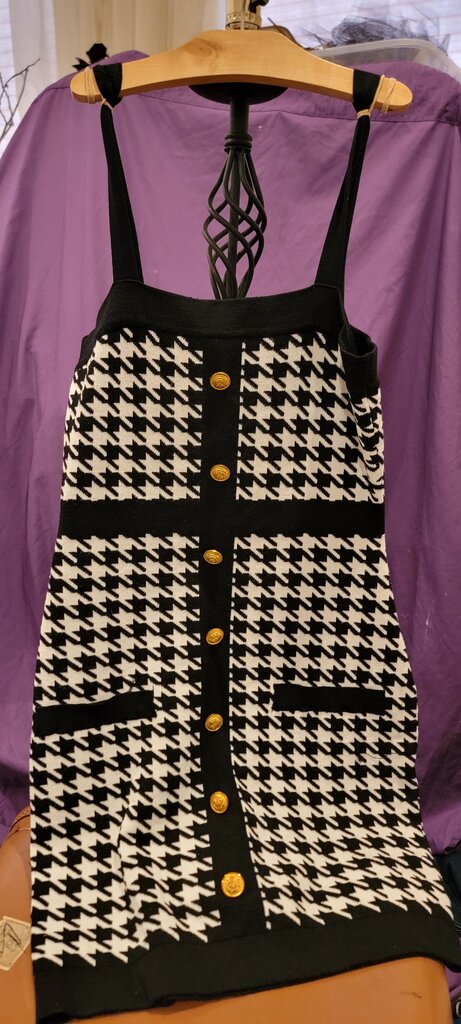 Coco and Shay Houndstooth Knit Dress