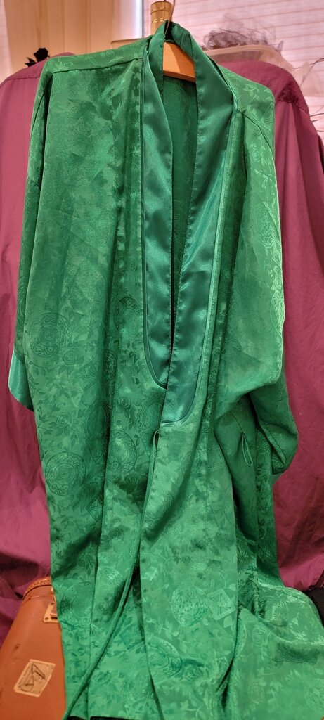 Victoria's Secret Green Satin Kimono