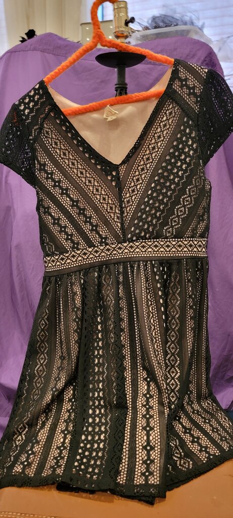 One Clothing Women's Black Lace Dress