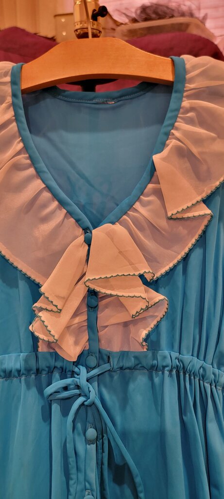 Blue Ruffled Dress