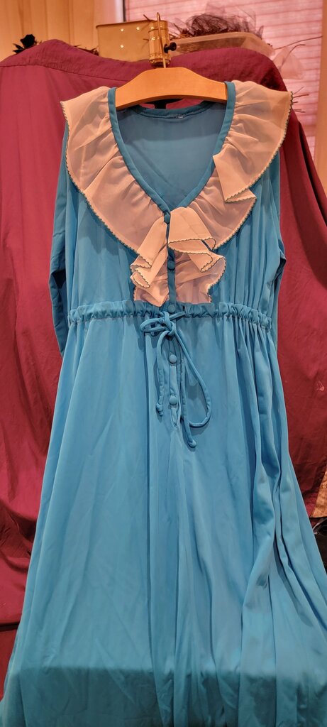 Blue Ruffled Dress