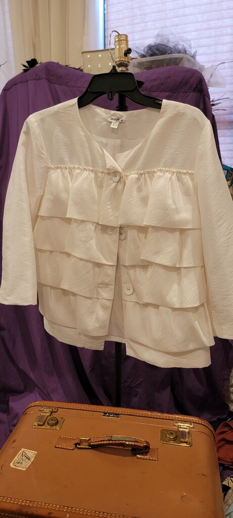Jaipur Women's White Layered Top