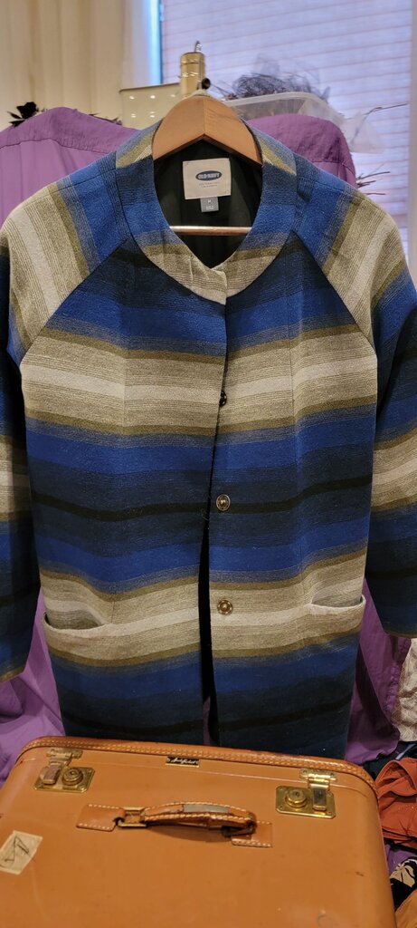 Old Navy Striped Button-Up Jacket