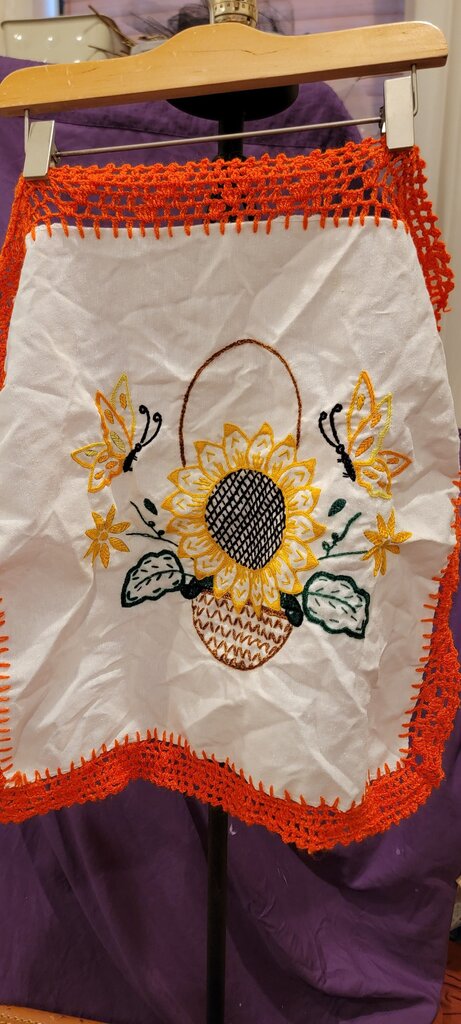 Embroidered Sunflower Tablecloth