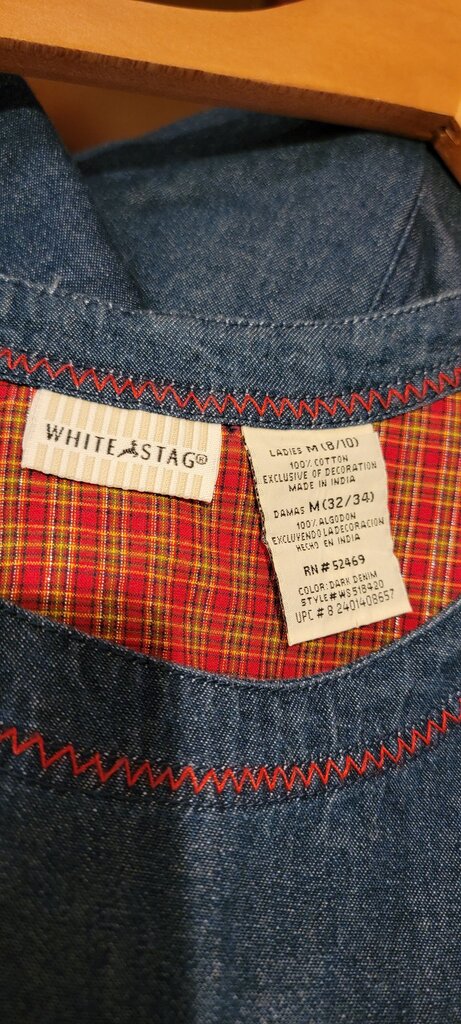White Stag Women's Denim Dress with Applique