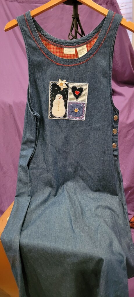 White Stag Women's Denim Dress with Applique