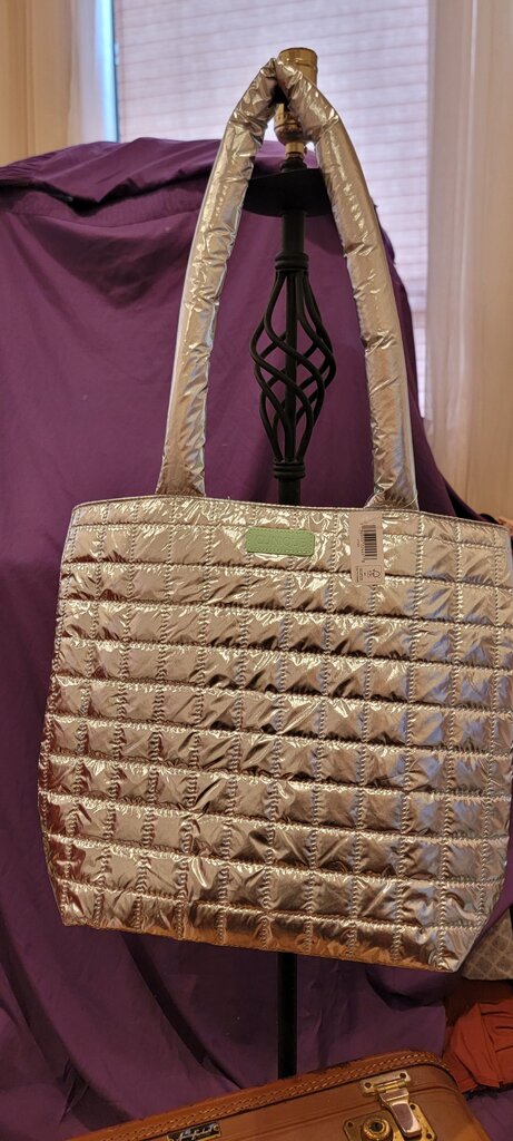 Clinique Metallic Tote Bag