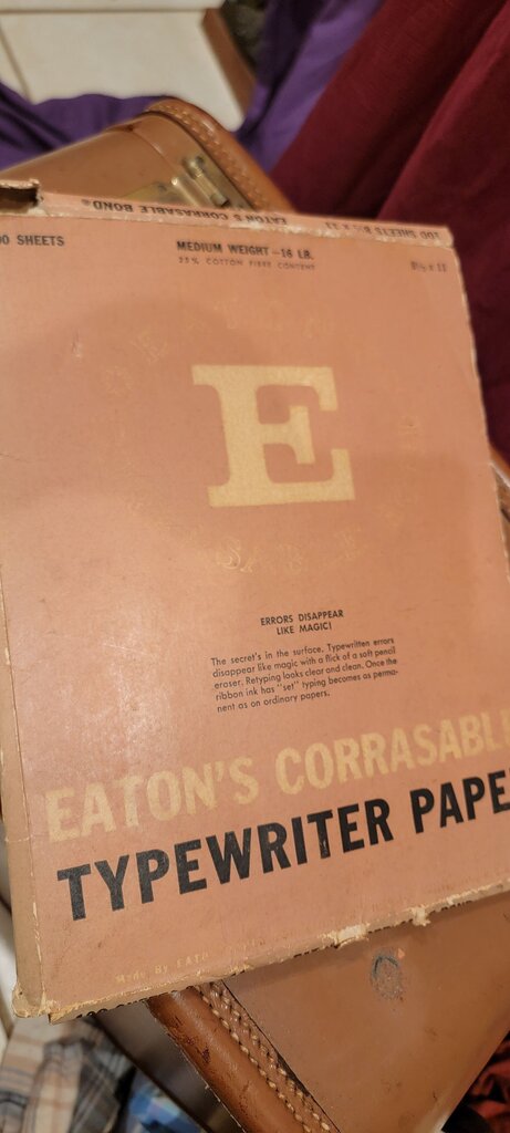 Eaton's Corrasable Typewriter Paper