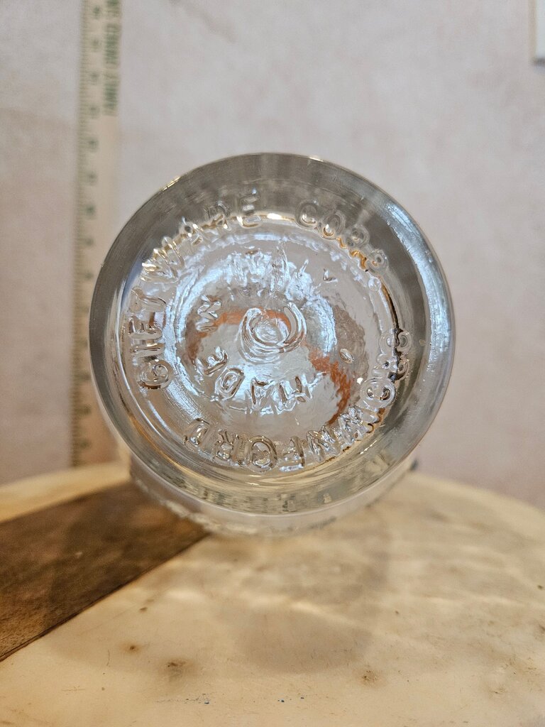 Vintage Glass Storage Jar with Lid