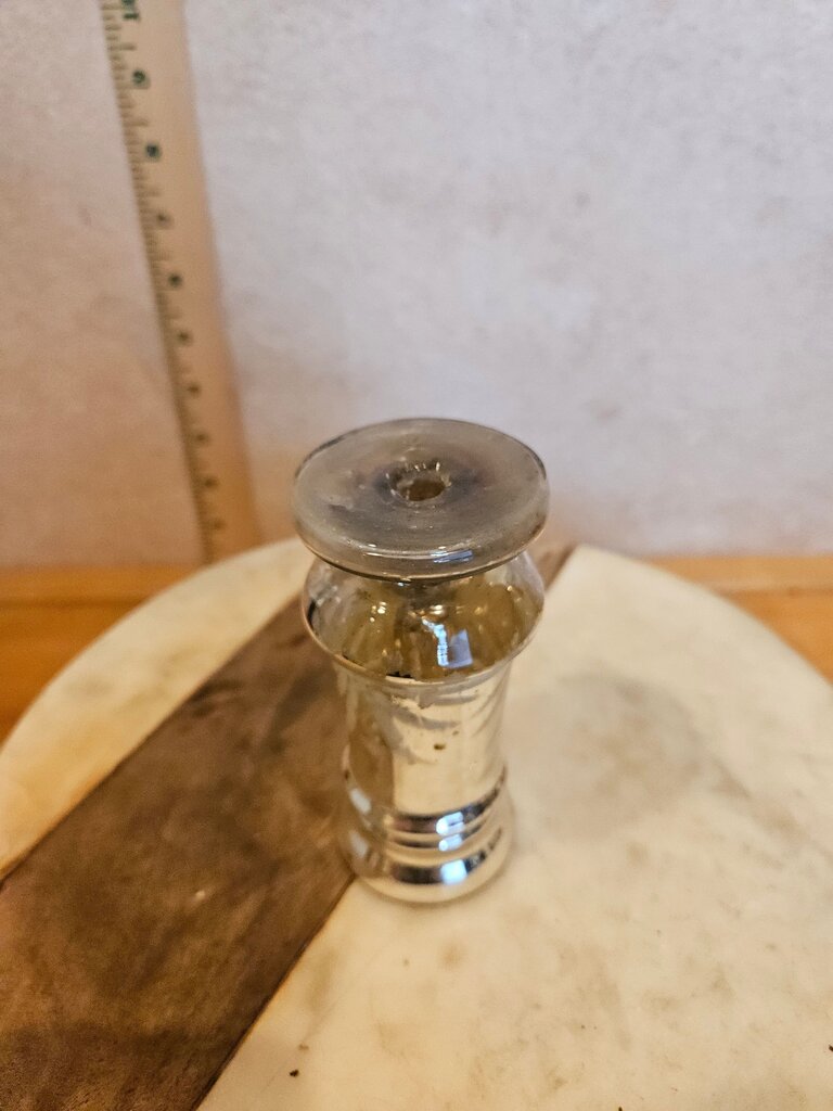 Antique Mercury Glass Candle Holders