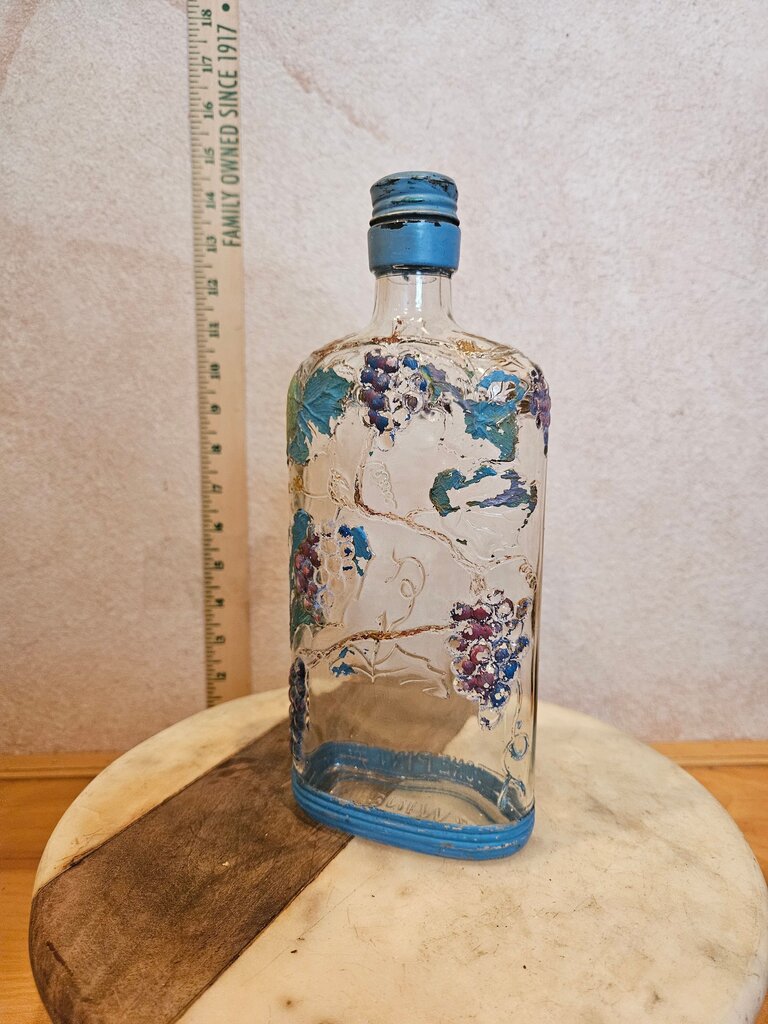 Vintage Ball Glass Wine Bottle