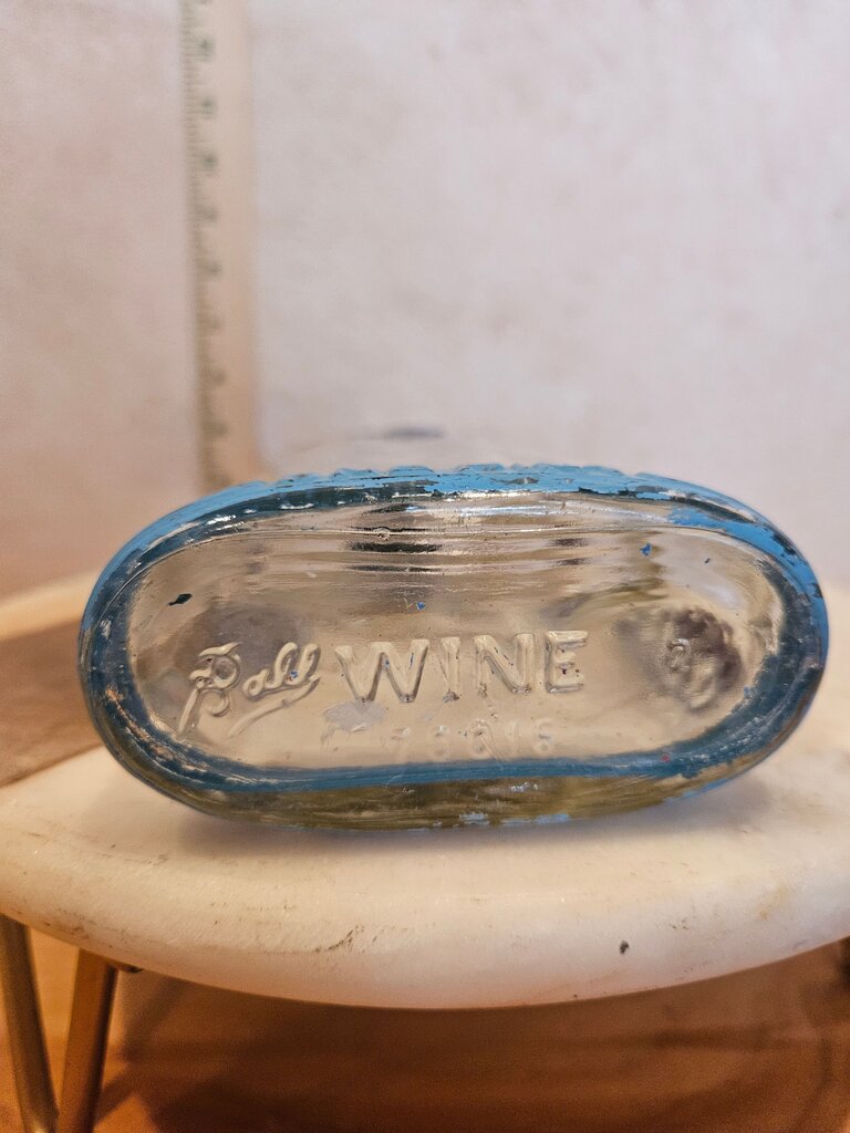 Vintage Ball Glass Wine Bottle