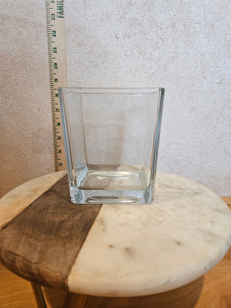 Teleflora Glass squared Cube Vase