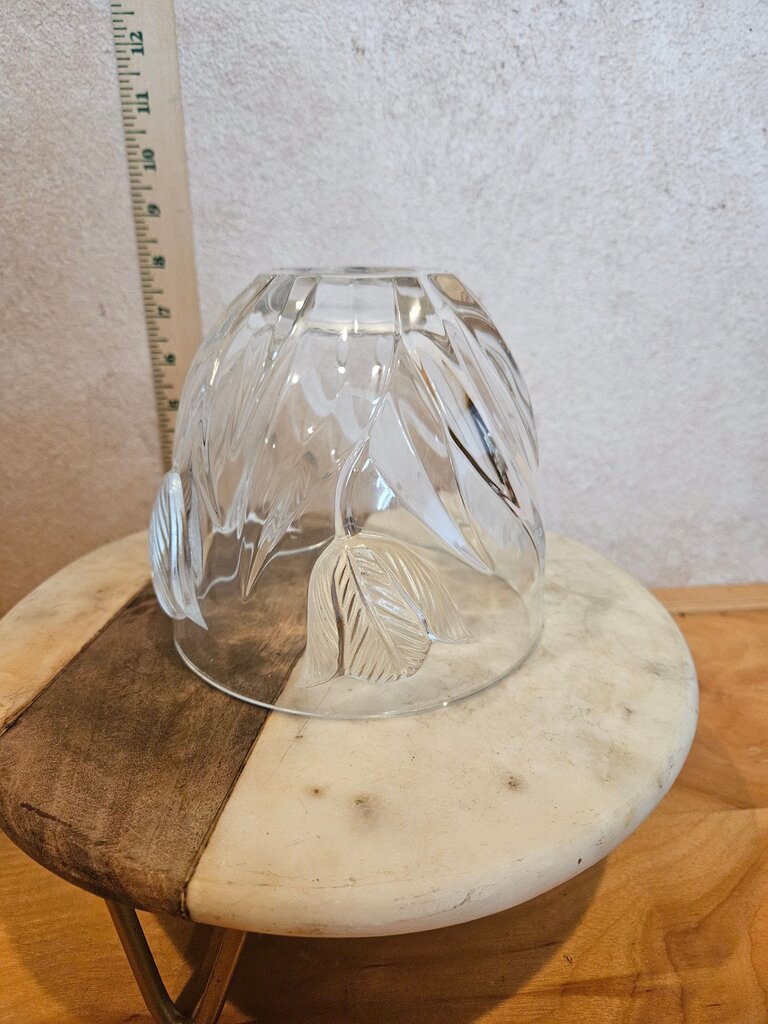 Vintage Clear Tulip Floral Flower Vase