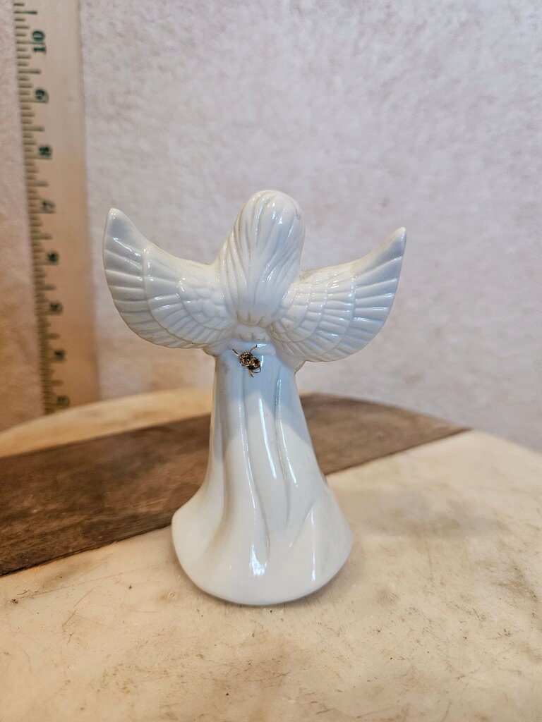 Vintage China Angel Bell Gold Accents 3 3/4 Inches Tall