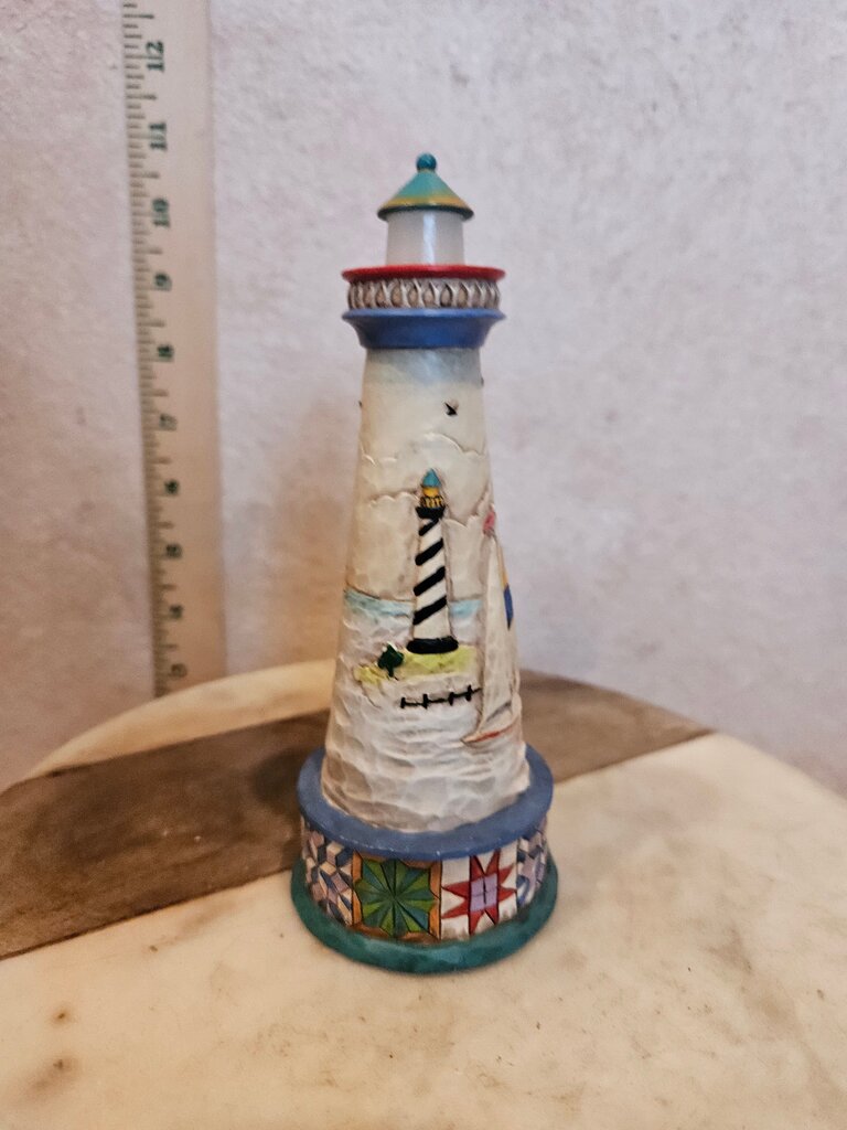 Vintage Jim Shore Light Up Heartwood Creek 2008 Lighthouse