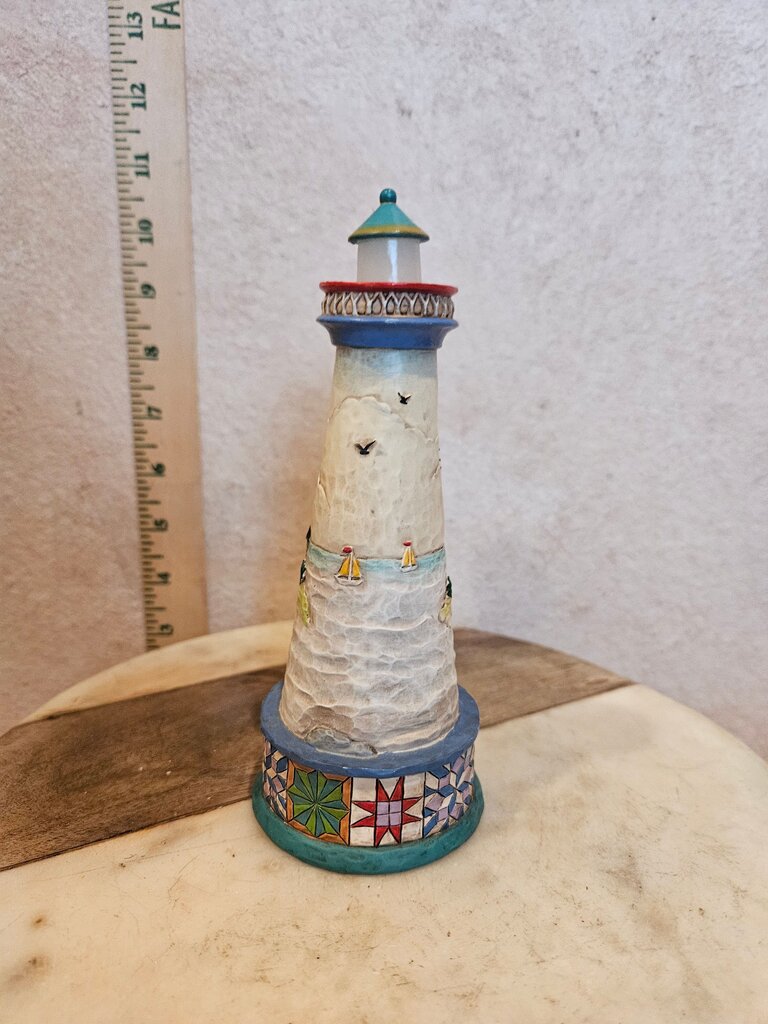 Vintage Jim Shore Light Up Heartwood Creek 2008 Lighthouse