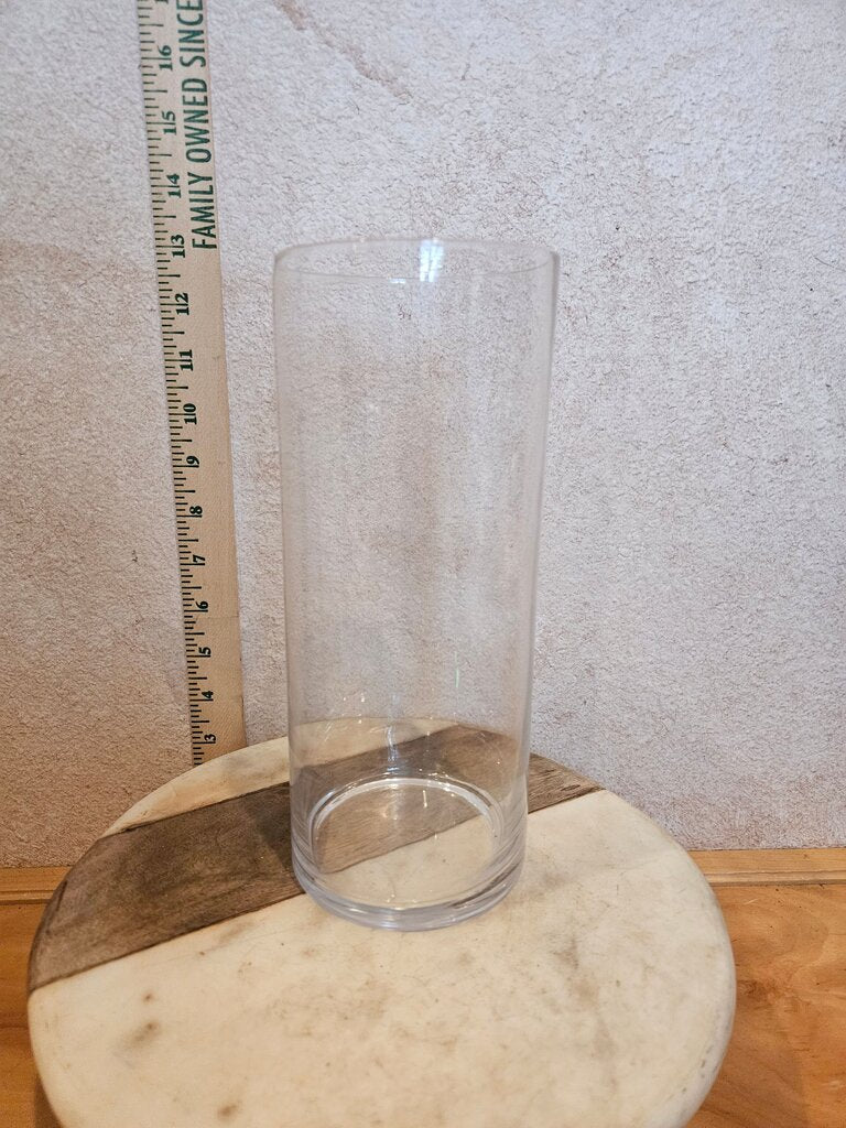 Clear Glass Cylinder Vase