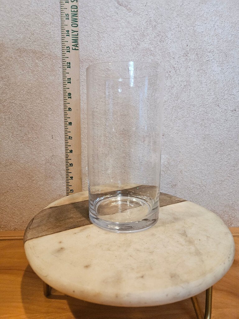 Clear Glass Cylinder Vase