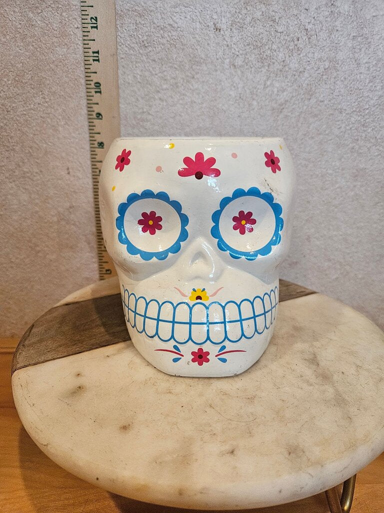 Decorative Sugar Skull Planter